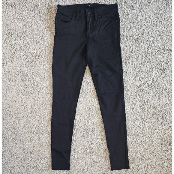 Joe's Jeans Women's Black Mid Rise Stretch 5 Pocket Skinny Jeggings Size 24 - Picture 3 of 8